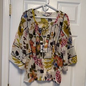 Daniel Rainn Multicolor Floral Blouse